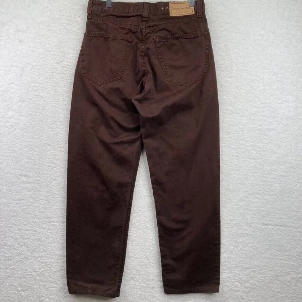 Banana Republic Mens Button Fly Jeans 32 X 32‎ Brown Relaxed Straight Leg Y2K